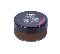 Crème de Rénovation pour Chaussures en Cuir Lisse Sacs Sièges, Housse Anti-Rayures et Éraflures, Crème de Rénovation Kaps, 10 Couleurs (106 - Marron Foncé)