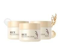 Crème de Riz Skincare Coréenne Pour le Visage,Crème Hydratante Éclaircissante au Riz Rice Crèmes,d'essence deRiz de Corée,Améliore la Barrière Cutanée Hydratante,Apaisant Pour Unifier le Tein (3)