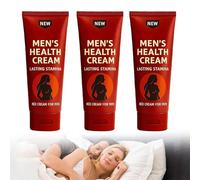 Crème de santé pour hommes, à absorption rapide, endurance durable, pour une confiance active, ingrédients naturels, convient aux hommes et aux couples (3 Pcs)