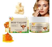 Crème de sel de bœuf et de miel, hydratant pour le visage pour la peau sensible, hydratanted pour la peau sèche et vieillissante, hydratants et nourrissant pour les soins du visage et du corps (1)