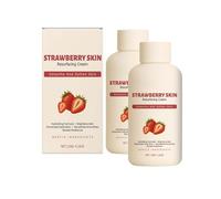 Crème de Soin à la Fraise | 200ml Crème Hydratante Visage pour Peau Grumeleuse - Lotion Corporelle Adoucissante pour Cou Bras Jambes et Visage Jour Voyage Quotidien (2A, One Size)