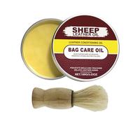 Crème De Soin Du Cuir - Huile Revitalisante De 3,53 Oz, Composé De Polissage Naturel, Protecteur Rajeunissant | Traitement De Préservation Des Sièges Automobiles, Bottes, Chaussures, Veste, Sac, Canap