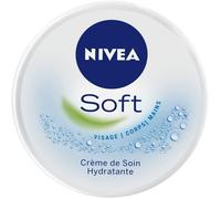 Crème de soin hydratante - Nivea Soft - 200 ml - Lot de 2 - Pénètre rapidement