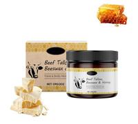 Crème de suif de bœuf, crème de suif de bœuf biologique pour le visage et le corps, baume hydratant au suif de bœuf au miel pour peaux sèches, soin en profondeur et non gras (1pc, 59g)