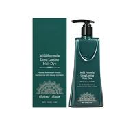 Crème de teinture capillaire aux herbes noires - Teinte noire d'aspect naturel, couverture lisse et uniforme - formule nourrissante pour des cheveux doux et pratiques. (1pcs)