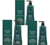 Crème de teinture capillaire aux herbes noires - Teinte noire d'aspect naturel, couverture lisse et uniforme - formule nourrissante pour des cheveux doux et pratiques. (3pcs)