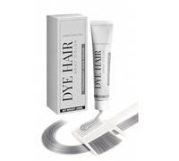 Crème De Teinture For Cheveux Gris Longue Durée - Brillance Naturelle Et Transition Douce Vers L'argent, Application Lavage Faciles, Formule For Des Brillants