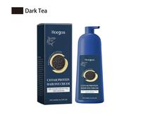 Crème De Teinture Protéinée Au Caviar, Longue Durée, Marron, Noir, Protection Permanente Des Dommages, Nourrissant, Réparateur, Coloration Des Cheveux Gris, Shampoing-Dark Tea Boxed