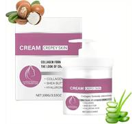 Crème De Traitement De La Peau Crêpée 100g Avec Collagène Et Acide Hyaluronique Pour Améliorer L’élasticité, L’hydratation Et La Fermeté De La Peau Pour Le Corps, Le Cou Et Le Visage (1Pièce)