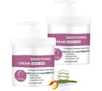 Crème De Traitement De La Peau Crêpée 100g Avec Collagène Et Acide Hyaluronique Pour Améliorer L’élasticité, L’hydratation Et La Fermeté De La Peau Pour Le Corps, Le Cou Et Le Visage (2Pièce)