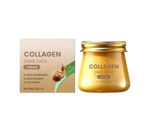 Crème de voyage au collagène et à la bave d'escargot - Bave d'escargot et collagène naturels pour une hydratation et une réparation à tout moment et en tout lieu | Format voyage 80 g