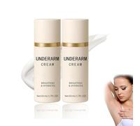 Crème d'éclaircissement des aisselles pour un ton lisse et uniforme, la crème blanchissante des aisselles, la lotion hydratante douce pour les aisselles sombres, les coudes, les soins aux (2pcs)