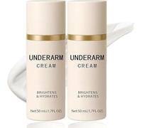 Crème d'éclaircissement des aisselles pour un ton lisse et uniforme, un traitement hydratant des aisselles, une formule douce sans blanchie, des soins quotidiens (2PCS)