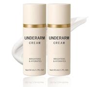 Crème d'éclaircissement des aisselles pour un ton lisse et uniforme, un traitement hydratant des aisselles, éclaircit la terne d'éclaircisse du teint, la crème blanchissante des aisselles (2pcs)