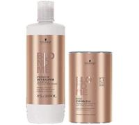 Crème Décolorante - BlondMe - Combo Premium Developer 9% - Sans Ammoniaque - 1000 ml - 9+ Powder 1751