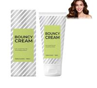 Crème définissante pour boucles, crème anti-frisottis à l'huile de coco, lotion coiffante hydratante et volumisante pour cheveux bouclés et ondulés