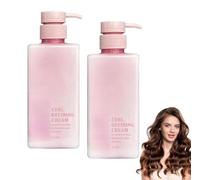 Crème Définissante Pour Boucles Hairhalo - Crème Définissante Pour Boucles Hair Halo, Coiffante Au Beurre De Karité, Hydratante Et Anti-Frisottis (2 Pièces)