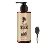 Crème définissante pour boucles, lotion bouclante pour cheveux ondulés, lotion lissante longue durée pour ondulations sèches et frisottis, crème coiffante hydratante légère sans rinçage (1PC)