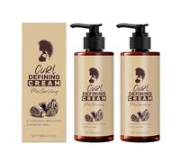 Crème Définissante Pour Cheveux Bouclés, Lotion Bouclante Pour Cheveux Ondulés, Lotion Longue Durée Pour Rehausser Les Boucles, Crèmes Coiffantes Légères Sans Rinçage (2pcs)