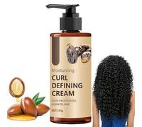 Crème définition de boucles à l'huile de pépins de courge, crème anti-frisottis, sublime les cheveux ondulés et bouclés, coiffage longue durée, pour tous types de cheveux bouclés