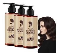 Crème Définition des Boucles - 100 ml Crème Coiffante Sublimatrice de Boucles pour Cheveux Bouclés et Ondulés, Lotion Hydratante Anti-Frisottis sans Rinçage (Packs Multiples) (3)