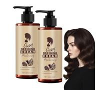 Crème Définition des Boucles - 100 ml Crème Coiffante Sublimatrice de Boucles pour Cheveux Bouclés et Ondulés, Lotion Hydratante Anti-Frisottis sans Rinçage (Packs Multiples) (2)
