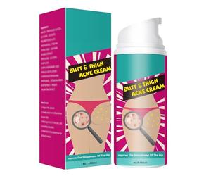 Crème d'Élimination des Boutons des Fesses,Crème Éclaircissante pour les Fesses et les Cuisses,Crème Anti-Boutons pour les Fesses,Crème Nettoyante Contre l'Acné,100ml,Includes Cotton Swabs