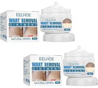 Crème D'élimination Des Pétéchies,50g De Pommade Anti-verrues Portable,Natural Herbal Extract Warts Treatment Cream Instant Blemish Removal Cream Flat Wart Clearing Cream for All Skin Types (2 Pcs)