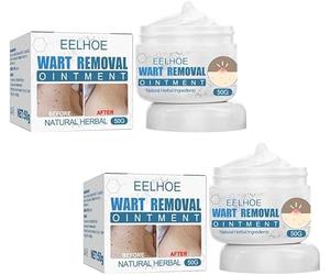 Crème D'élimination Des Pétéchies,50g De Pommade Anti-verrues Portable,Natural Herbal Extract Warts Treatment Cream Instant Blemish Removal Cream Flat Wart Clearing Cream for All Skin Types (2 Pcs)