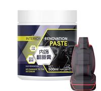 Crème d'entretien du cuir de voiture | Pâte de rénovation de console centrale de 500 ml | Crème d'entretien de polissage automobile multifonction pour camion, camping-car