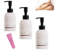 Crème d'épilation douce 120 g, crème d'épilation du corps doux et du visage, ingrédients naturels adaptés à tous les types de peau (3Pcs)