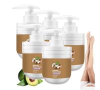 CrèMe DéPilatoire à L'Huile De Coco, CrèMe DéPilatoire Pour Peaux Sensibles, Huiles DéPila/Toires Pour Tous Types, Hydratation Indolore De La LèVre SupéRieure, Apaise Les Peaux Sensibles (5 PCS)