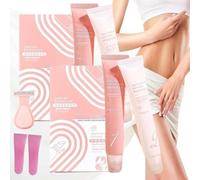 Crème dépilatoire Ampltulastd, kit d'épilation Virallush, crème dépilatoire pour le visage pour femmes, douce et indolore pour les peaux sensibles avec grattoir, épilation en quelques minutes (2PCS)