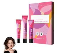 Crème dépilatoire Aurlux pour le visage, kit trilogie d'épilation comprenant crème, gel lissant et lotion hydratante, formule douce pour tous types de peau,1PCS