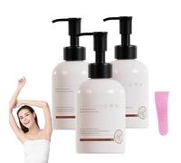 Crème dépilatoire douce multizones, pâte dépilatoire douce pour le corps et le visage, peau douce en quelques minutes, crème dépilatoire pour peaux sensibles, tous types de peaux (3 pièce)