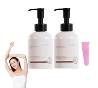 Crème dépilatoire douce multizones, pâte dépilatoire douce pour le corps et le visage, peau douce en quelques minutes, crème dépilatoire pour peaux sensibles, tous types de peaux (2 pièce)