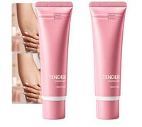 Crème dépilatoire douce pour les jambes et les bras, lotion dépilatoire pour le corps au bisabolol et à l'extrait de canneberge, baume dissolvant doux pour le corps dans un tube à pression (2PCS)
