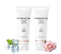 Crème dépilatoire polyvalente à la formule douce et parfumée, crème dépilatoire indolore, formule douce, pour hommes et femmes de tous types de peau,rose,cucumber