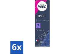 Crème dépilatoire pour aisselles Veet Expert 100 ml - pack avantage - 6 pièces