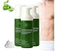 Crème dépilatoire pour homme, Spray sans rasage à l'aloe vera, Mousse dépilatoire rapide et douce, Hydratante et non grasse, Nourrissante et nettoyante en douceur, Convient au visage et au corps.