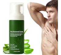 Crème dépilatoire pour hommes 60 ml crème dépilatoire douce à l'aloe vera naturelle épilation rapide et facile de tout le corps