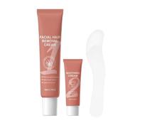 Crème dépilatoire pour la peau du visage - Spatule de lotion à raser, gomme pour un éclat soyeux, baume après-rasage avec soin doux, soins de beauté, solution d'épilation les voyages, les rendez-vous