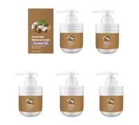 Crème dépilatoire pour le visage à l'huile de noix de coco, formule naturelle, épilation douce,Crème Épilation Moustache Lèvre Végétale pour tous les types de peau