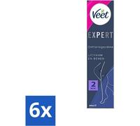 Crème dépilatoire pour les jambes Veet Expert 200 ml - pack avantage - 6 pièces