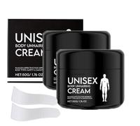 Crème dépilatoire unisexe Rosino pour le corps, pour homme et femme, pour le visage, douce et indolore, sans poils ni résidus, pour toutes les parties du corps, résultats impeccables. (2pcs)