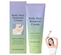 Crème dépilatoire visage, crème dépilatoire douce pour le corps, longue tenue, douce et apaisante, convient à tous les types de peau, hommes et femmes.