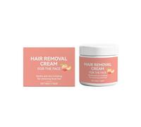 Crème dépilatoire visage LuxevéRia 50 ml, enrichie en pêche, soin dépilatoire apaisant, traitement pour une peau douce pour femmes et hommes,1PCS
