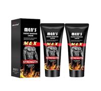 Crème d'érection pour hommes, crème d'érection pour l'amélioration sexuelle, huile essentielle de massage énergétique du pénis pour les soins, retarder les performances, augmenter la force (M,2PC)