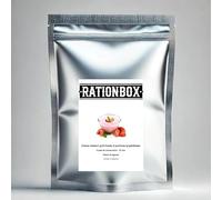 Crème dessert goût fraise - 2 portions lyophilisées - Durée de conservation : 25 ans - Ration d’urgence