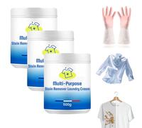 Crème détachante multifonctionnelle pour textiles, détachante rapide pour vêtements et chaussures, élimine les taches tenaces, notamment les taches de graisse (3)